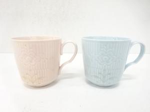 ROYAL COPENHAGEN　ロイヤルコペンハーゲン　フラワーエンブレム　マグカップペア　洋食器